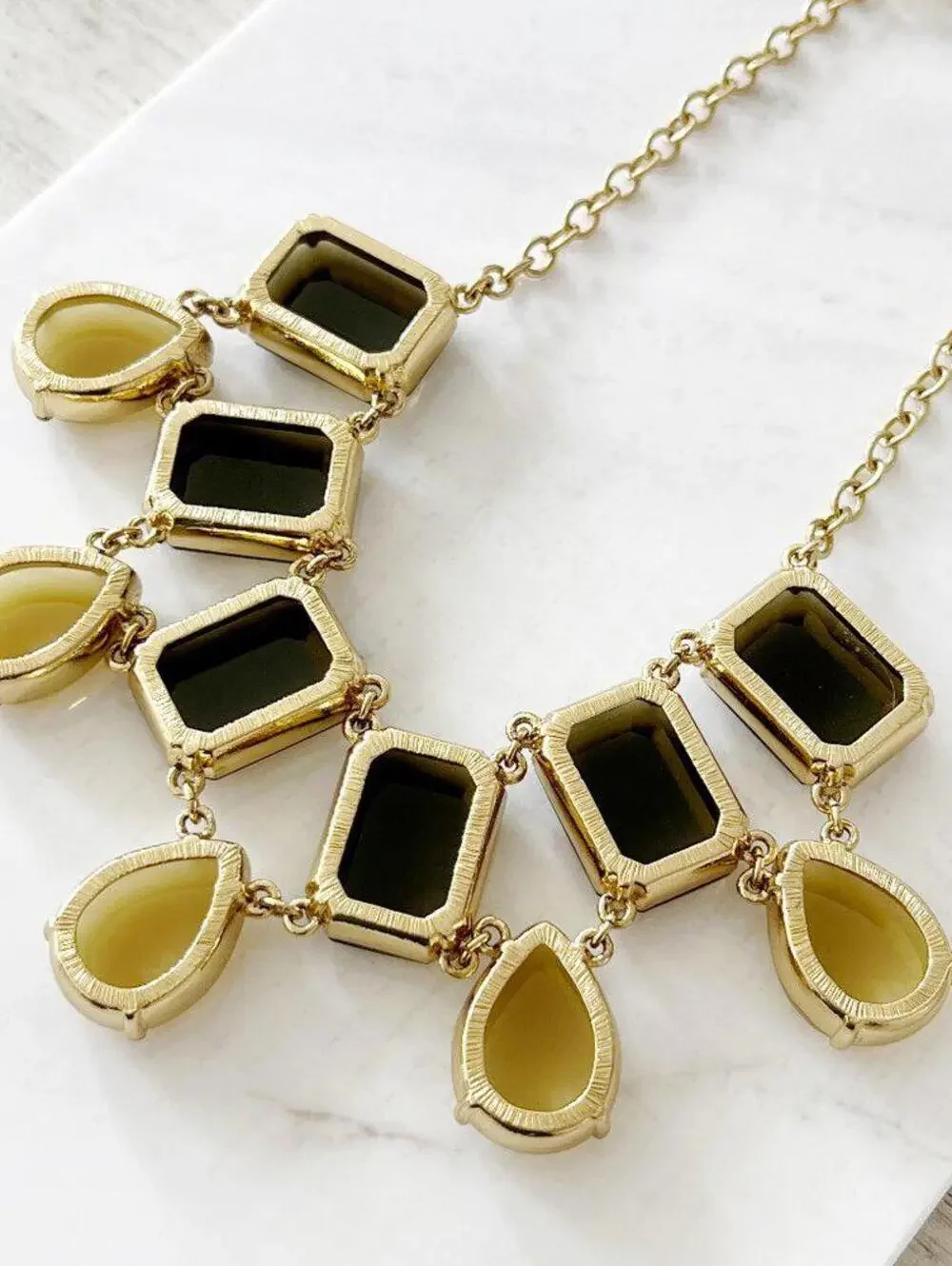 Kate Spade Green Stone Statement Necklace